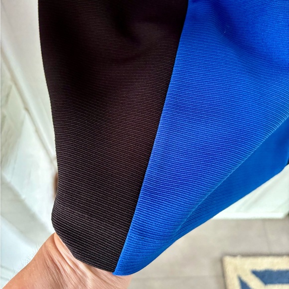 NWT Jones New York dress v-neck knee length short sleeve blue 💙 & black 🖤 - Picture 13 of 15